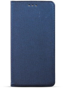 Кожен калъф тефтер и стойка Magnetic FLEXI Book Style за Samsung Galaxy J6 2018 J600F син